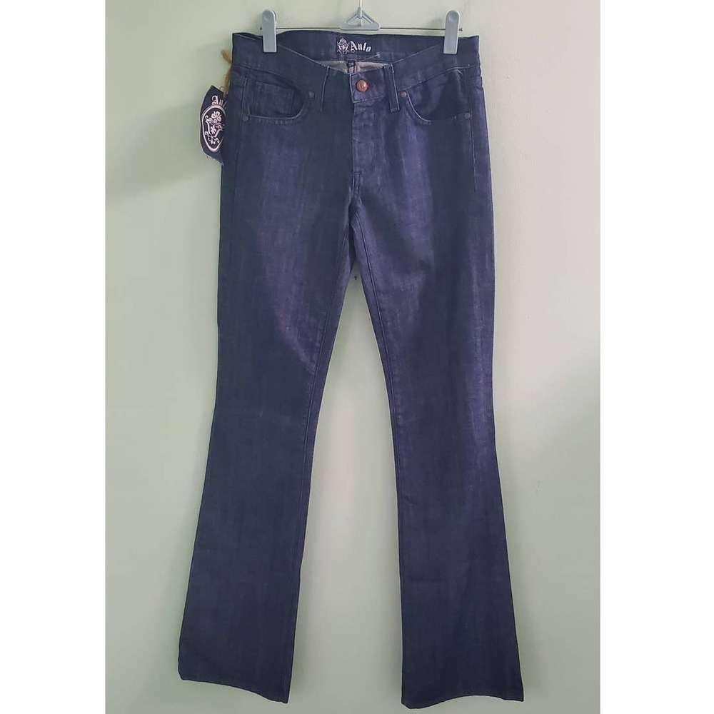 NWT! Anlo Mercer Denim Caspian Flare Leg Blue Jeans BT7090 26x36 ULTRA TALL
